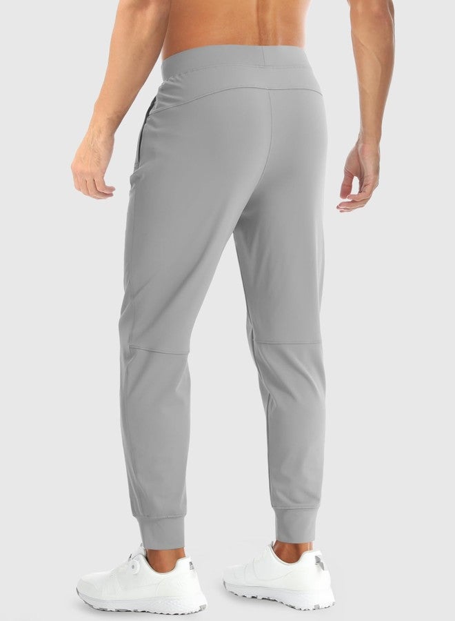 Aolesy Men's Joggers Sweatpants with Zipper Pockets Lightweight Stretch Athletic Gym Pants for Workout, Running, Golf - Image 2